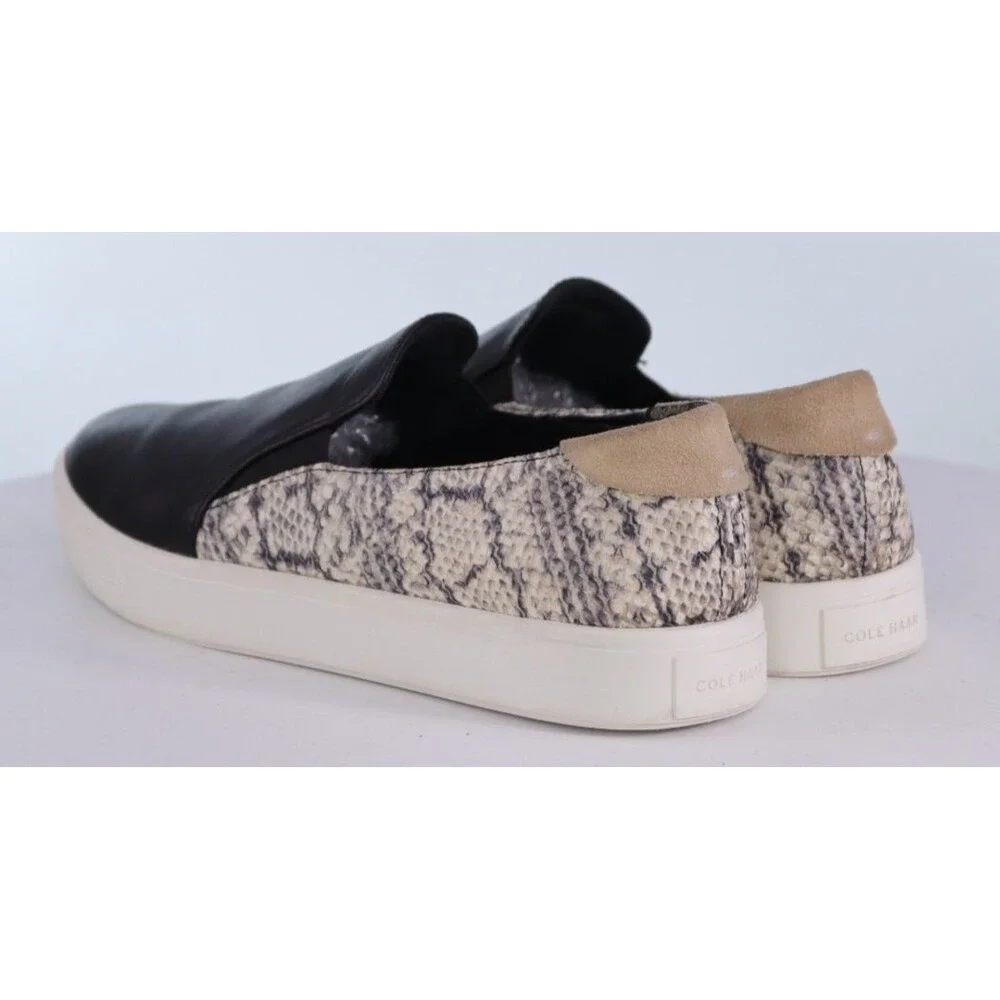 Cole Haan Grand Pro Women's Slip On Loafers Shoes Size 10 B Snake Print W15434